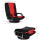 thumbnail image 2 of Songqin Swivel Gaming Chair 360 Degree Multipurpose Floor Chair Rocker for TV, Reading, Playing Video Games w/Lumbar Support, Armrest Handles, Adjustable Foldable Backrest - Black/Red, 2 of 14