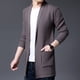 thumbnail image 4 of Nuevas chaquetas de punto, cárdigan largo para hombre, abrigo tipo suéter, abrigo de lana extra largo de alta calidad para primavera, 4 of 5