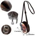 thumbnail image 5 of Lsque Abstract Colorful Skull Art Pattern Shoulder Bag – Microfiber Leather Crossbody with Detachable Strap & Handle Ring, Waterproof & Durable, Elegant Everyday Carry, 5 of 5