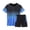Blue, variant on Gyexs Mens Short Sets 2 Piece Outfits Causal Gradient Color Tracksuit Sweatshirt and Drawstring Shorts Set for Men 2026 Blue, Size XXXL