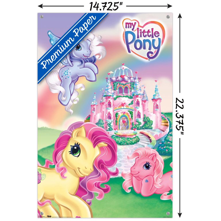 キャプテンハーロック 2002 B4 ポスター MLP-005 ハーロック一世 Hasbro My Little Pony - Castle Wall Poster with Push Pins, 14.725