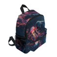 thumbnail image 2 of FORMRS Kids School Backpack with Front Zippered Pocket 12" Student Travel Daypack, Glowing Jellyfish, 2 of 6
