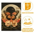thumbnail image 2 of Orange Butterfly Moon Flower Aesthetic Retro Pattern Double Sided Garden Flag Decorative Weather Resistant Yard Flag, Large DIY Vertical Flag for Farmhouse Patio Lawn, 28x40 Inch, 2 of 6
