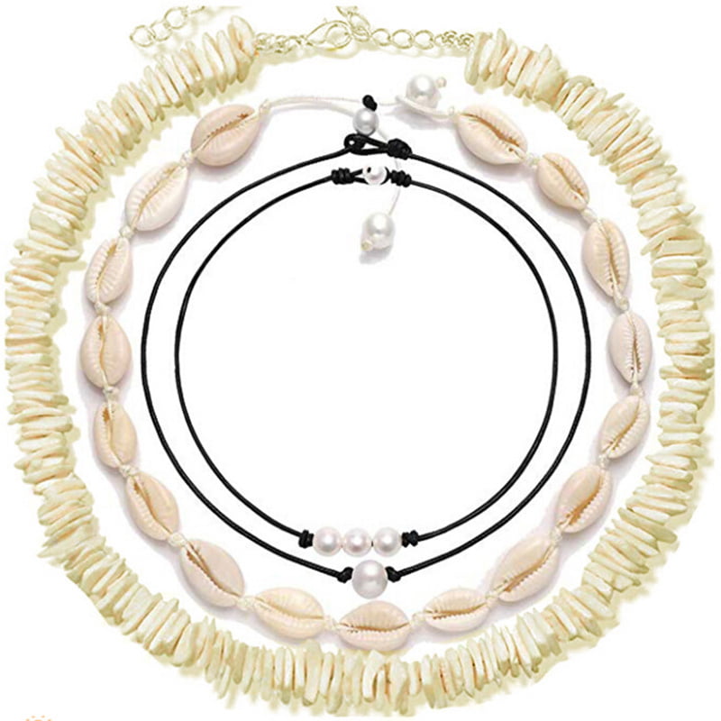 Stylish Beach Bohemian Sea Shell Pendant Chain Choker Necklace Fashion Jewelry