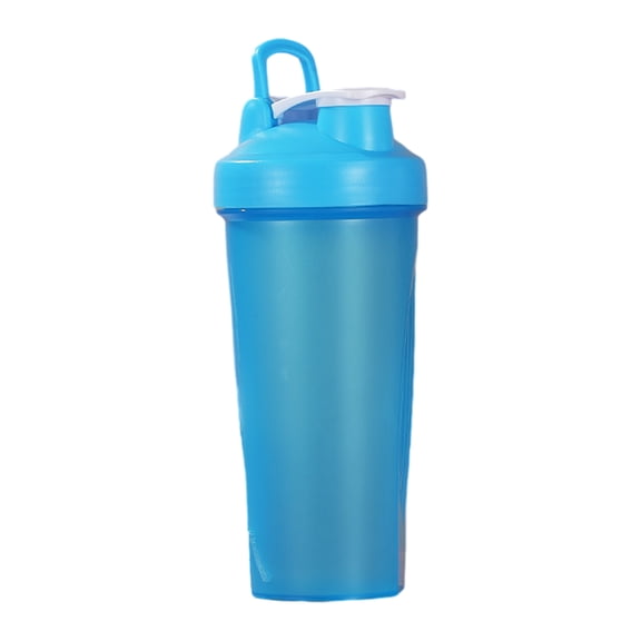 Matsuzay Botella mezcladora de proteínas elegante y duradera para ejercicios al aire libre, ligera, sin BPA, fácil de limpiar Cocina y Comedor Azul