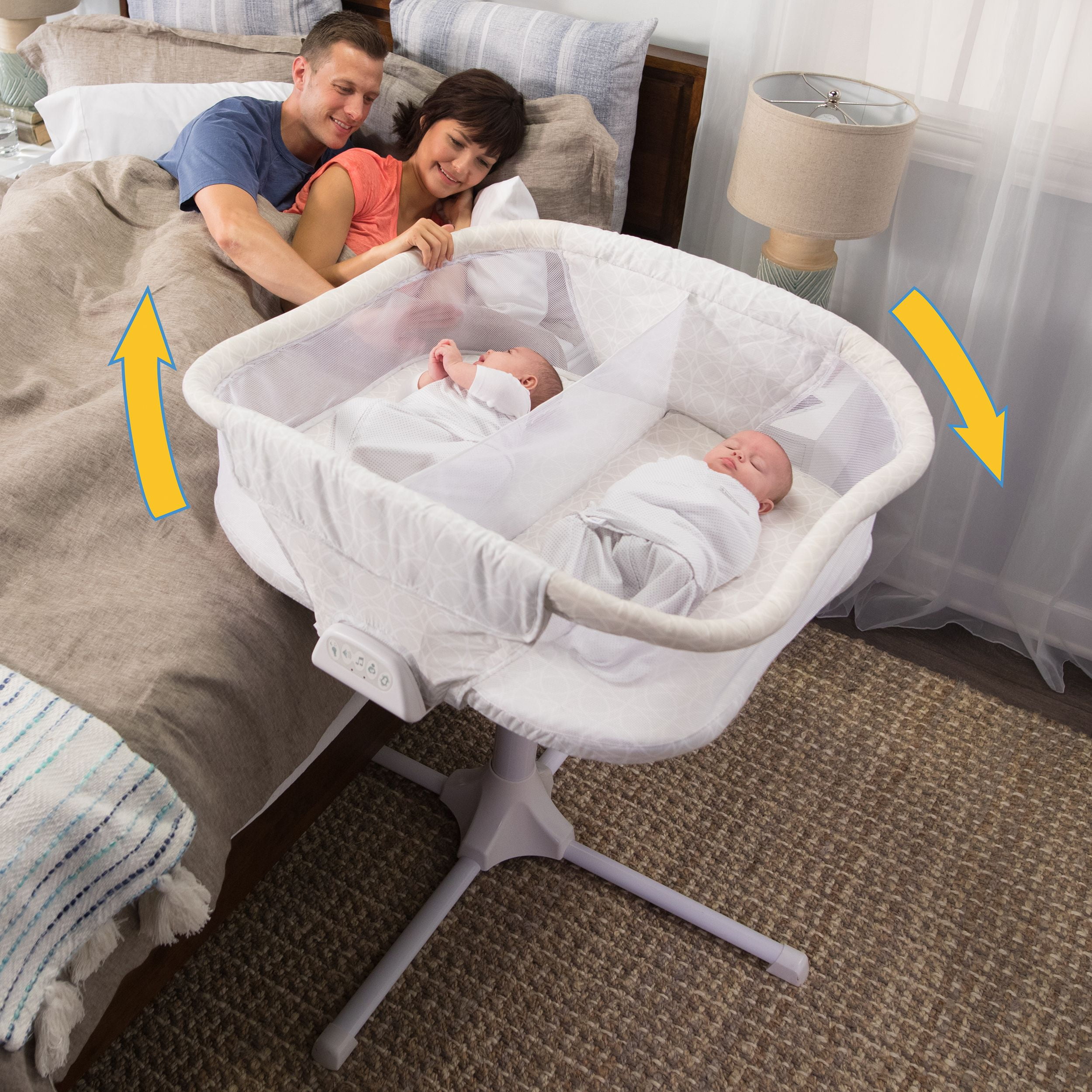 twin bassinet walmart