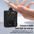 thumbnail image 5 of Allytechgroup Galaxy Flip 4 Case with Ring Holder Stand, Premium PU Leather Stylish Shockproof Anti-Scratch Portable Phone Case Cover for Samsung Galaxy Z Flip 4, Black, 5 of 9