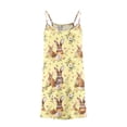 thumbnail image 4 of Vestido de Verano Casual Estiramiento Suave sin Mangas Vestido Impreso para Niños 3-10T Vestido de Pascua para Vacaciones Fiesta Vacaciones, 4 of 6