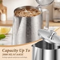 thumbnail image 4 of Austok Stainless Steel Measuring Cup With Lid for Milk and Latte Art 2 L Metal Water Pitcher with Handle Milk Frothing Jug for Hot Cold Beverages, 4 of 9