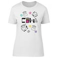 thumbnail image 1 of Cow, Cute Doodle, Milk T-Shirt Women -Image by Shutterstock, Female XX-Large, 1 of 2