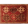 thumbnail image 1 of Ahgly Company Indoor Rectangle Persian Orange Traditional Area Rugs, 7' x 10', 1 of 1