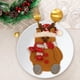 thumbnail image 5 of ¡Compra Ya y Ahorra Más!, Juego de cubiertos decorativos navideños, Papá Noel, muñeco de nieve, reno, cuchillo y tenedor, bolsa para cubiertos Akmoler, 5 of 9
