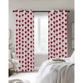 thumbnail image 2 of Valentine's Day Blackout Curtains for Bedroom - 84 Inch Long Light Blocking 2 Panels Set, Red Love Heart Modern Romantic Art Thermal Insulated Living Room Drapes Grommet Window Curtains 52"x84", 2 of 8
