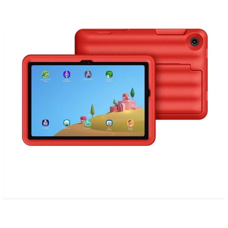 SAMSUNG Galaxy Tab A9+ Plus Kids Edition 11” 64GB WiFi 7 Android AI Tablet, Long Battery Life, Expandable Storage, Thin, Light Design, Durable Puffy Cover, US Version, 2024, Red