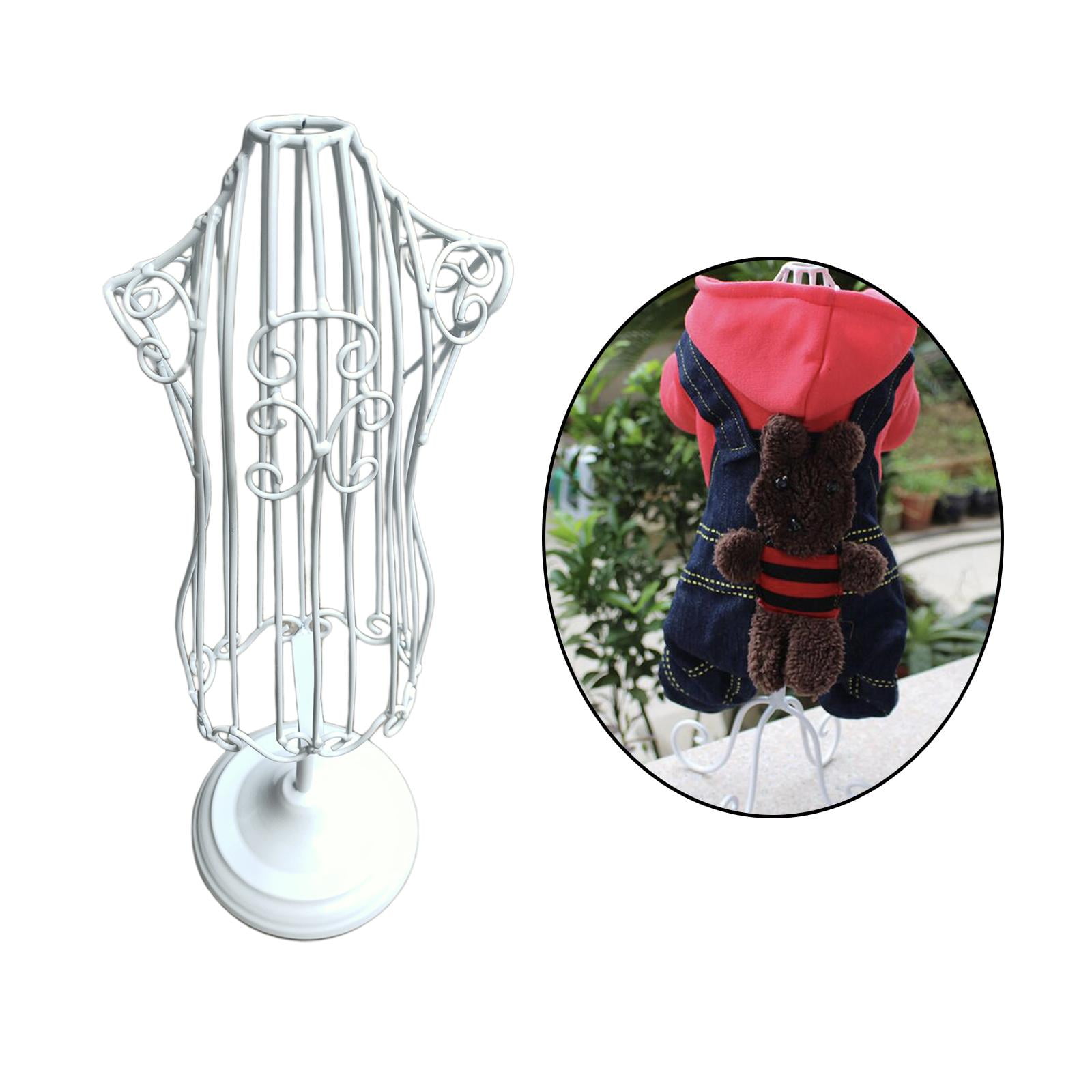 Metal Dog Clothes Display Stand Mannequins Pet Display Model Hangers Small