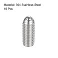 thumbnail image 3 of Ball Point Set Screws, M10 x 25mm 304 Stainless Steel Metric Spring Hex Socket Screw 15pack, 3 of 7