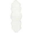 thumbnail image 2 of nuLOOM Fluffy Soft Solid Faux Sheepskin Shag Runner Rug, 2' x 6', Ivory, 2 of 2