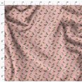 thumbnail image 4 of Soimoi Moss Georgette Fabric Flycathcer Bird Print Sewing Fabric Yard 42 Inch Wide, 4 of 5