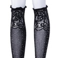 thumbnail image 2 of Medias de rejilla negras para hombre con de imitación, antideslizantes, medias para adultos, ropa de club Hugo Mens Medias atractivas del cordón, 2 of 3