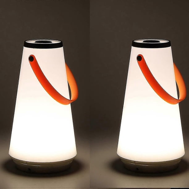 Wireless Home Led Night Table Lamp Usb Rechargeable Touch Switch Outdoor Camping Light Switch (2pcs) (2pcs)