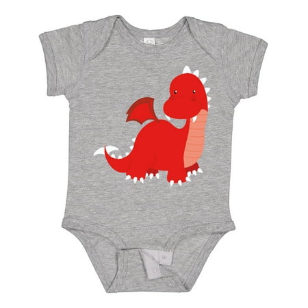 

Inktastic Adorable Red Dragon Gift Baby Boy Bodysuit