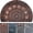 Multicolor[C], variant on Bxaolu Warm Stylish Front Door Mat - Low Pile Front Door Mat Outside Entrance - Half Round Dirt Trapping Welcome Mat Outdoor - Rubber Backing Anti Slip Indoor Doormat Entrance - 24x35.5 Inch