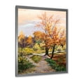 thumbnail image 2 of Designart 'The Orange Woods Along River' Country Framed Art Print, 2 of 4