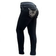 thumbnail image 2 of Jack David Plus Size Women's Stretch Premium Black Denim Jeans Skinny Pants, 2 of 6