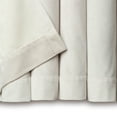 thumbnail image 6 of Chanasya Off White Velvet Curtains Panel Set 2 -Piece - Classy Grommet Partial Blackout Curtain Room Darkening Curtains Drapes for Living Room Bedroom - Window Treatment - 108 Inch Length Long - Tusk, 6 of 7