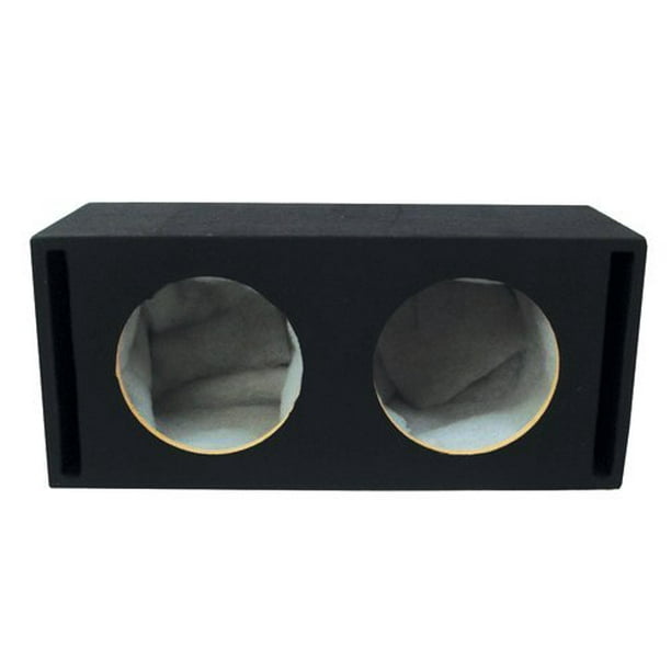 Absolute USA VEGD10 Dual 10Inch Slot Ported Subwoofer Enclosure, 3/4