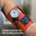 thumbnail image 6 of MABIS MatchMates Aneroid Sphygmomanometer and 31" Sprague Rappaport Stethoscope Combination Manual Blood Pressure Kit with Calibrated Nylon Cuff and Oversized Carrying Case, Adult Orange, 6 of 8