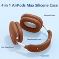 thumbnail image 4 of Funda de Silicona 4 en 1 para AirPods Max USB-C Marrón, 4 of 6