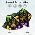thumbnail image 5 of Easygdp Mardi Gras1 Double-Sided Reflective Fisherman Hat,Sun Visor,Casual Hat,Fluorescent Hat,Suitable For Outdoor And Night Walking,Unisex, 5 of 9