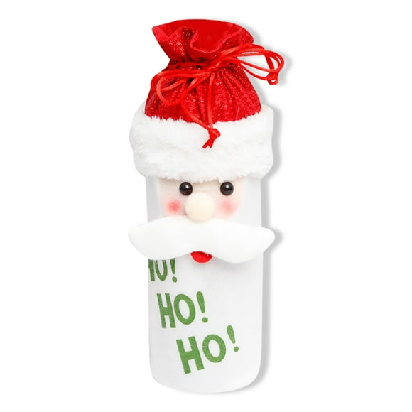 Billuyoard Funda decorativa para botellas de vino de Navidad, bolsa de champán, media para el hogar, de cena, fiesta, Bar, decoración, Feliz Año Kits de decoración para fiestas No.01 Billuyoard HA009980-01