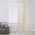 thumbnail image 3 of Beige Semi Sheer Curtains Drapes for Living Room,Bedroom,French Doors Window 72 Inches Long,Retro Oil Painting Modern Abstract Art Aesthetics Rod Pocket Chiffon Curtain Drapery Voile Draperies Panel, 3 of 6
