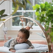 Ingenuity Cozy Spot Reversible Infant Baby Activity Gym & Tummy Time Play Mat with Self Storage