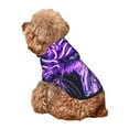 thumbnail image 2 of Yiaed Purple Pattern White Tiger Print Dog Hoodie Security Pet Dog Costume Pets Dog Hoodie Sweatshirt with Pocket for Small Dogs-X-Small, 2 of 5