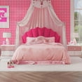 thumbnail image 4 of Elina Upholstered Full/Queen Headboard, Pink, by Hillsdale Living Essentials, 4 of 16