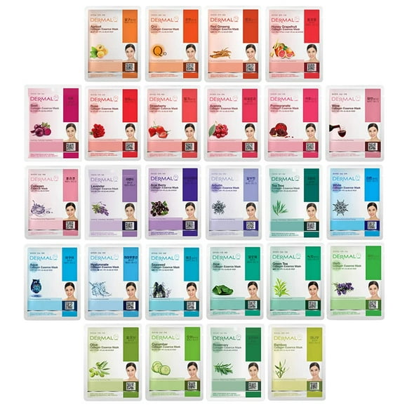 Mascarilla facial DERMAL 26 Combo Pack Collagen Essence Korean