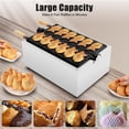 thumbnail image 3 of Fish Waffle Maker, Commercial 2400W Electric Taiyaki Maker 6 Fish-shaped Nonstick Waffle Making Machine Stainless Steel Rotating Taiyaki Maker Temperature and Time Control, 3 of 10