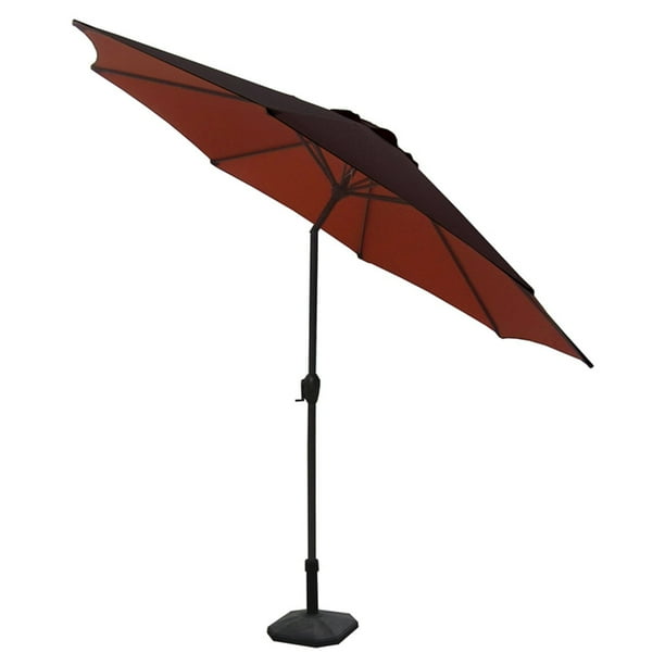 Northlight 8 ft. Aluminum Patio Umbrella with Hand Crank and Tilt