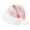 Pink Plaid, variant on Pink Santa Hat for Adults Plaid Christmas Hats Thicken Classic Plush for Christmas New Year Festive Holiday Party Supplies
