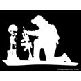 thumbnail image 1 of MWht 11.1in. Soldier Praying Over Battlefield Cross Decal Vinyl Sticker Graphics for Cars Trucks SUV Vans Walls Windows Laptop|Matte White|11.1 X 7.5 Inch|URI694-MW, 1 of 4