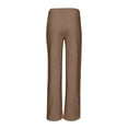 thumbnail image 6 of Susanny Sweat Pants for Women Straight Leg Petite Fleece Lined High Waisted Joggers Pants Baggy Clearance with Pockets Drawstring Plus Size Sweat Pants for Curvy Women Brown 2XL, 6 of 9