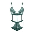 thumbnail image 3 of uublik Lingerie Set for Women Sexy Naughty Sexy Naughty Plus Size Babydoll Lace Bodysuit, 3 of 4