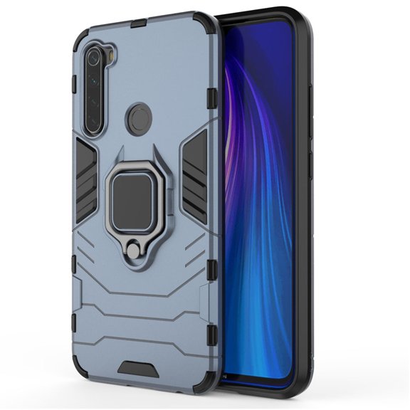 For Xiaomi Redmi Note8 PC   TPU Shockproof Protective Case with Magnetic Ring Holder