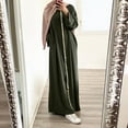 thumbnail image 2 of 2025 Robe Confortable Unie à Manches Bouffantes pour Femmes, Col Rond, Robe Maxi Ajustée, Robes Maxi pour Femmes, Robes T-Shirt d'Été pour Femmes, Longueur Genou, Robes Mode pour Femmes Été, 2 of 5