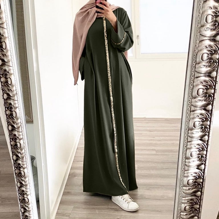 chinese dress ladies Elegant Mock Neck Extra-Long Sleeves Chiffon Evening Gown with White Coffee / L