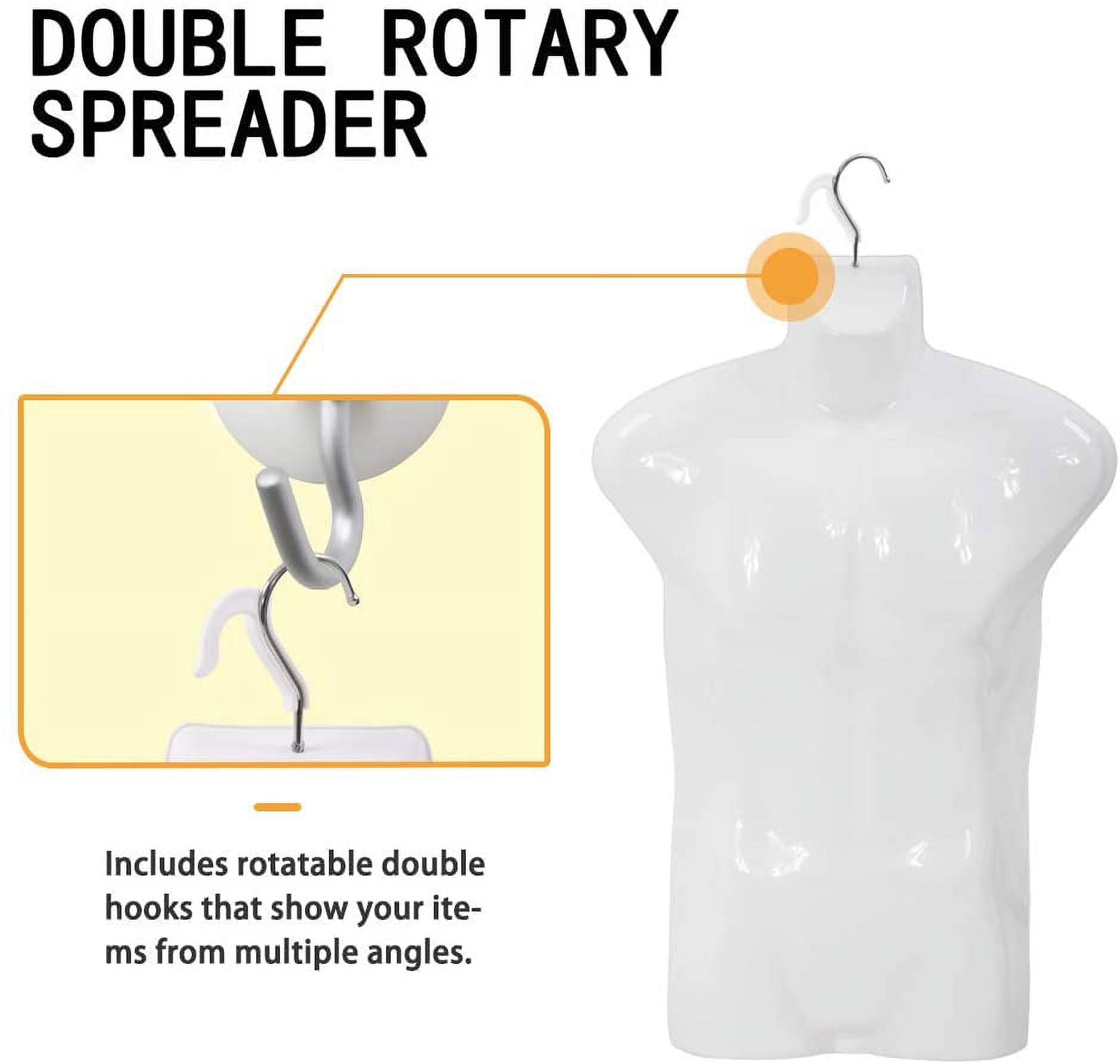 FDW 4PCS 30 inch Adjustable Sewing Mannequin,Stable Hook, Perfect for Display(White)