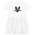 thumbnail image 3 of Inktastic Peeking German Shepherd Girls Toddler Dress, 3 of 5
